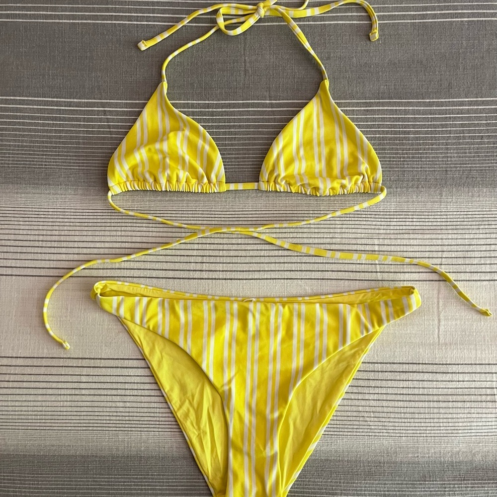 Onia Yellow Bikini Set Size Small